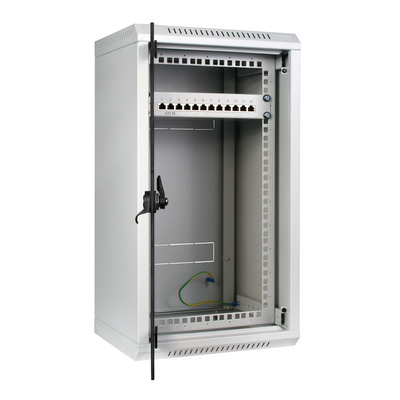 Triton RKA-10-AS3-CAX-X1 10/19 Wandschrank Hybrid, Glastür, T=260mm, grau (Produktbild 2)