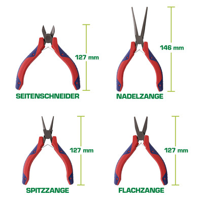 InLine® Elektronik-Zangen, Set, 8-teilig  (Produktbild 5)