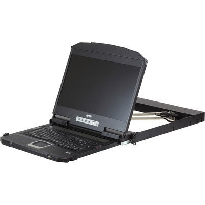 ATEN CL3800NW CH Kurze Dual-Rail 18,5-LCD-Konsole (USB HDMI DVI VGA) CH-Layout (Produktbild 1)