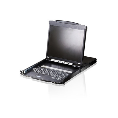 ATEN CL5816N IT Dual Rail KVM-Switch 16-Port, 19-LCD (PS/2-USB VGA) IT-Layout (Produktbild 1)