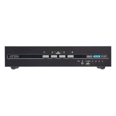 ATEN CS1144D4C 4-Port KVM Secure Switch mit USB 4K DVI Dual-Display PSD PP v4.0 (Produktbild 1)