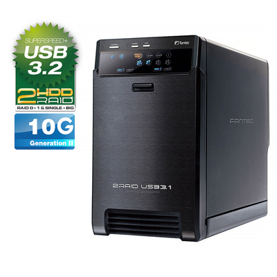 FANTEC QB-X2U31R, 2x 3.5 HDD RAID Gehäuse mit USB 3.2