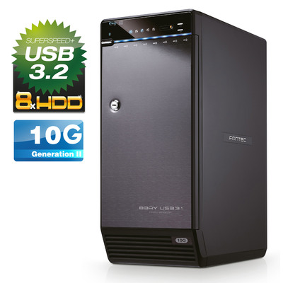 FANTEC QB-X8U31 8x 3.5 HDD Festplattengehäuse USB 3.2 (Produktbild 1)