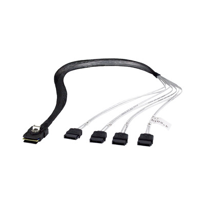 FANTEC SRC-mini SAS zu 4x SATA Kabel, mini SAS SFF8087 zu 4x SATA (OCR) 0,7m (Produktbild 1)