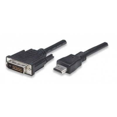 HDMI zu DVI-D Anschlusskabel, schwarz -- 1,8 m