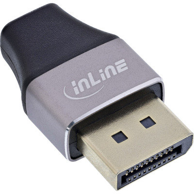 InLine® DisplayPort 1.4 Adapter, DP Stecker / Mini DP Buchse, 8K UHD (Produktbild 1)