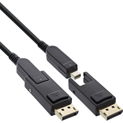 InLine® DisplayPort 1.4 AOC Kabel, 8K4K, DisplayPort Stecker abnehmbar, 25m (Produktbild 1)