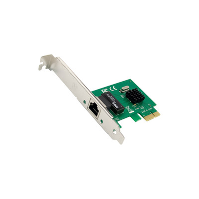 InLine® Gigabit Netzwerkkarte, 1x RJ45 1Gb/s, PCIe x1, low profile Slotblech