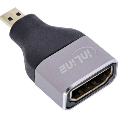 InLine® HDMI Adapter, HDMI A Buchse / Micro HDMI D Stecker, 8K UHD (Produktbild 1)