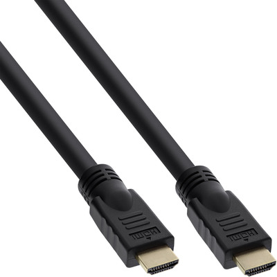 InLine® HDMI-High Speed Kabel mit Ethernet, Premium, 4K2K, ST/ST, schwarz, 10m (Produktbild 1)