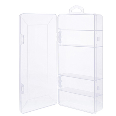 InLine® Kleinteilebox, 5 Fächer, Abmessungen: 206x107x33mm, transparent