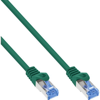 InLine® Patchkabel, Cat.6A, S/FTP, TPE (LSZH), CCA, grün, 10m (Produktbild 1)