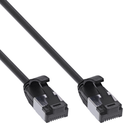 InLine® Patchkabel slim, U/FTP, Cat.8.1, TPE halogenfrei, schwarz, 10m (Produktbild 1)