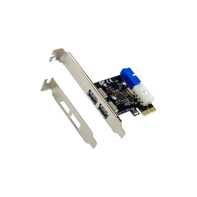 InLine® Schnittstellenkarte, 4x USB 3.2 Gen.1, (2+2) PCIe, low profile Slotblech