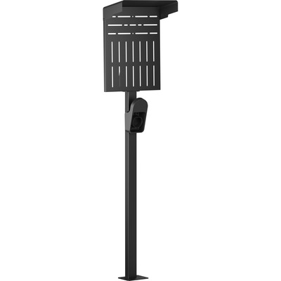 InLine® Universal Wallbox-Standfuß XL mit EV-Ladekabel Halterung, schwarz (Produktbild 1)