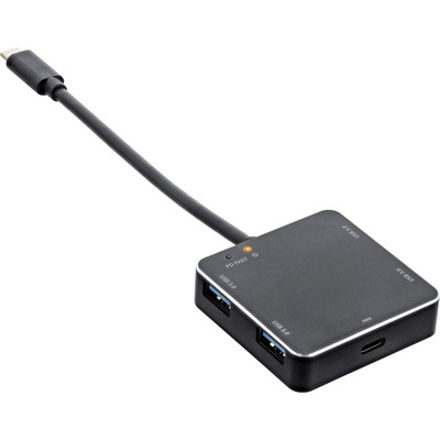 InLine® USB 3.2 Hub, USB-C zu 4 Port USB-A mit PD bis 60W