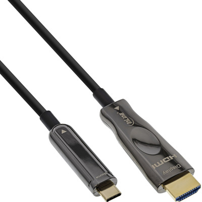 InLine® USB-C zu HDMI AOC Kabel, Monitorkabel 4K60Hz (DP Alt Mode), 15m (Produktbild 1)