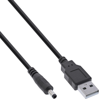 InLine® USB DC Stromadapterkabel, USB A Stecker zu DC 4,0x1,70mm Hohlstecker (Produktbild 1)