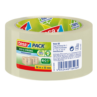 tesapack® Eco & Strong, 66m x 50mm, transparent