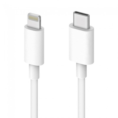 USB2.0 Anschlusskabel Typ C - Lightning -- weiß 1m