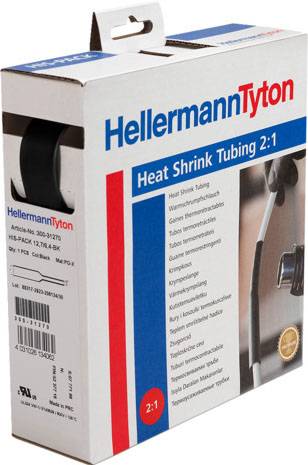 Hellermann HIS-PACK-6.4/3.2-PO-X-BK 5m Warmschrumpfschlauch 2:1 300-30640