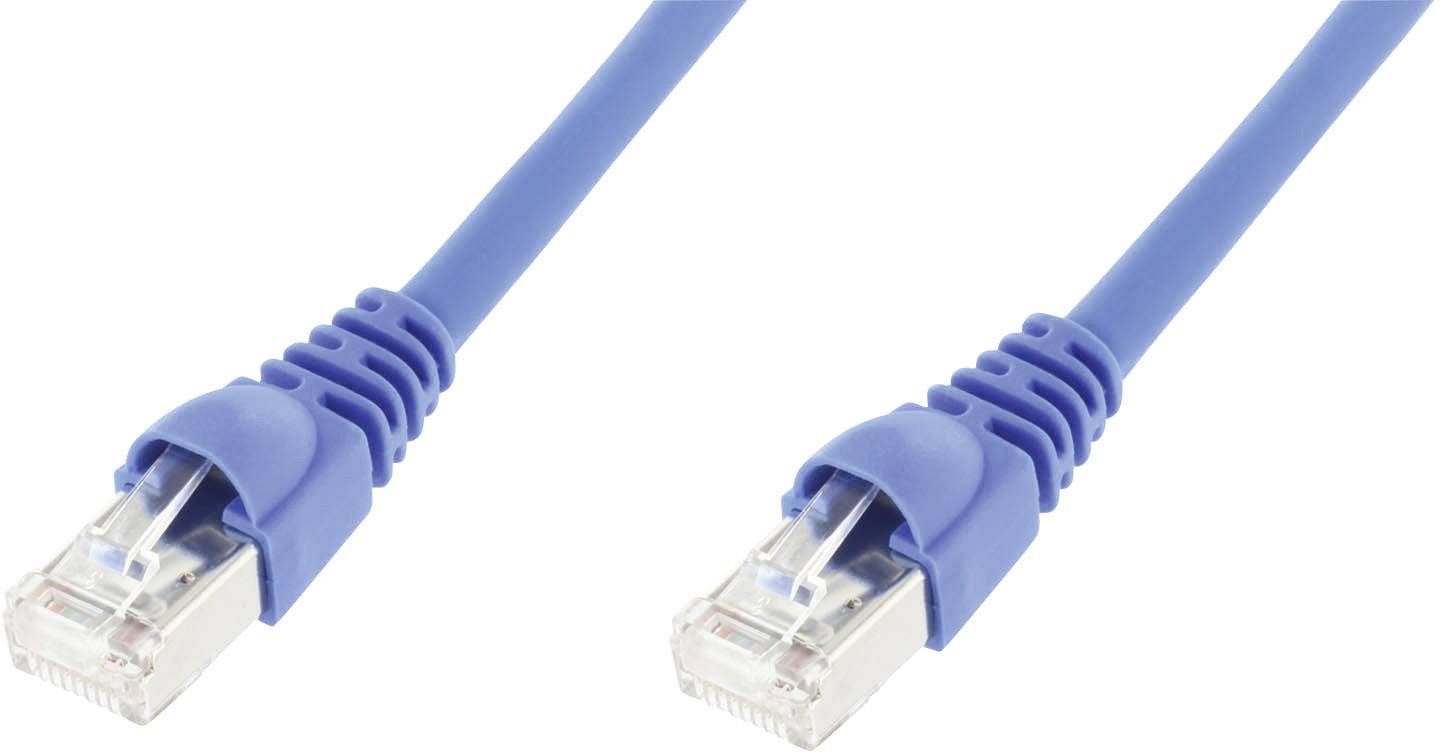 TG Patchkabel S-FTP 0,5m L00000A0075 FS500 MP8 LSZH blau Cat6A 500MHz Iso EA