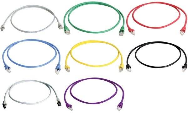 TG Patchkabel S-FTP 7,5m L00004A0054 FS500 MP8 LSZH grau Cat6A 500MHz Iso EA