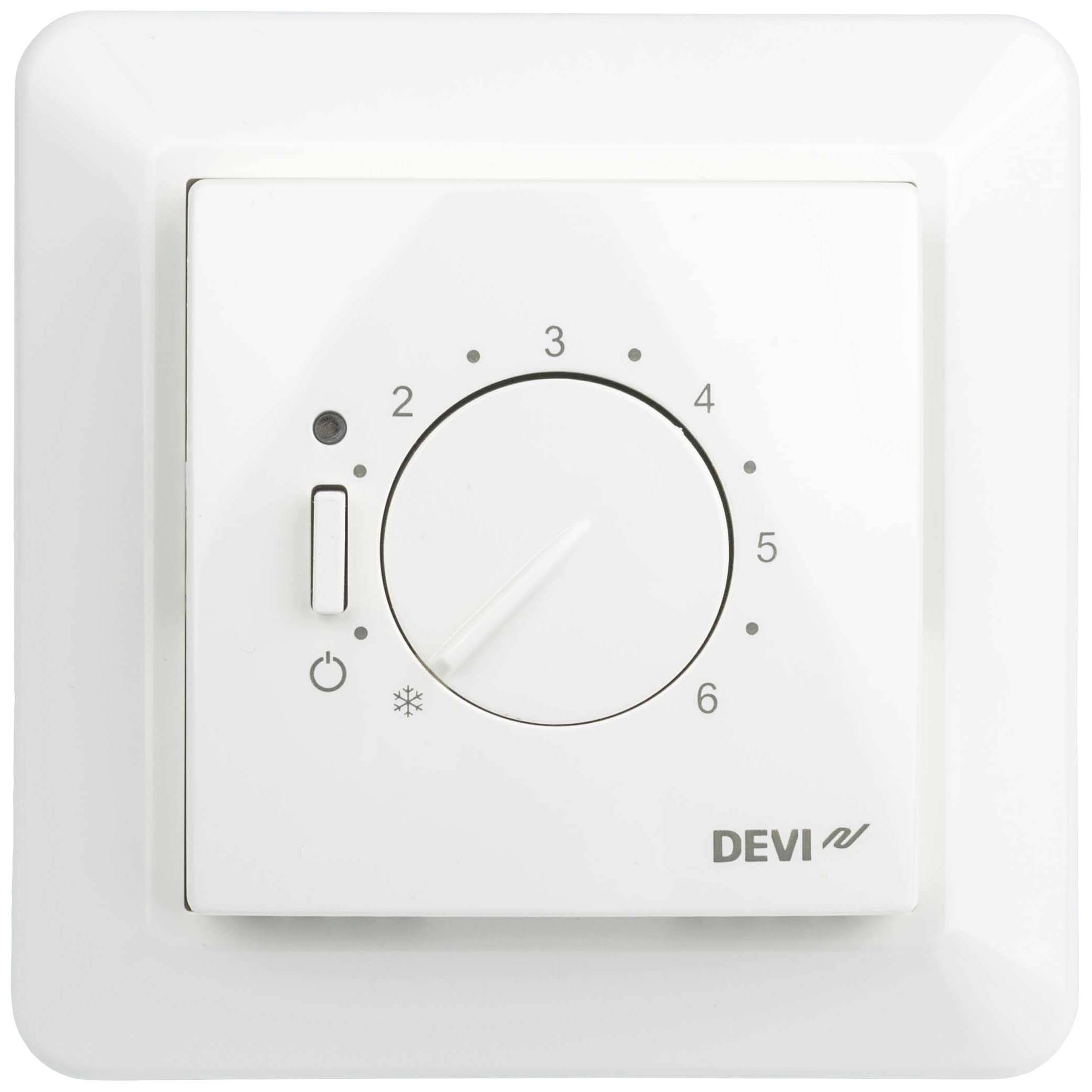 DEVI Thermostat DEVIreg 530 140F1030 reinweiß