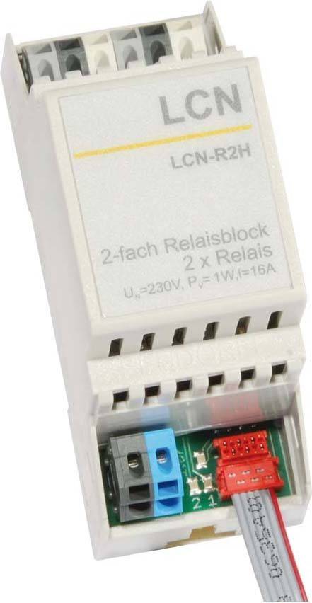 ISSE Relaismodul mit LCN-R2H 2 Umschaltern 16A incl. Versorgung