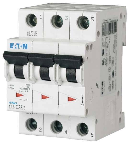 EATON FAZ-C4/3 LS-Schalter 4A 3p 278865 C-Char 278865