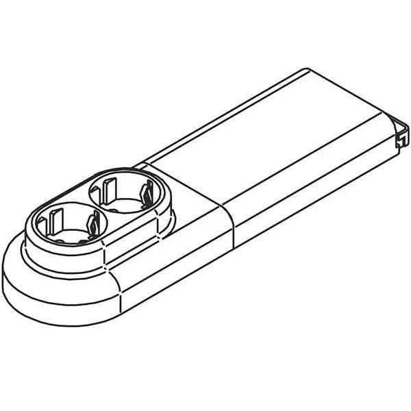 4025221301022 - RULA Slk-Tank 3651010 Fussbodensteckdose weiss 2-fach