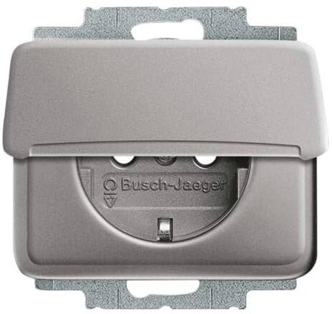 BJ alpha nea Schuko Kombi mit 20EUK-20 Klapppdeckel platin