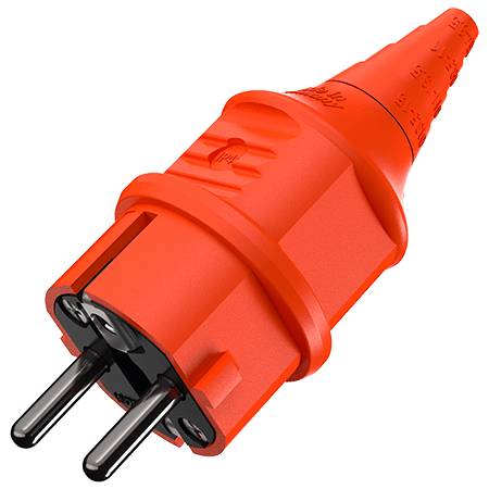 4015394035572 - Mennekes 16A2P+E 230V 10837 Schuko-Stecker orange