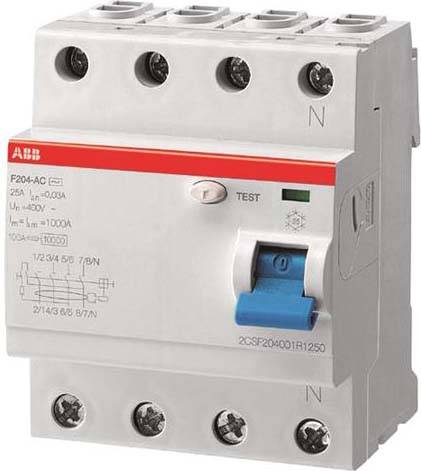 ABB Compact-Fi 4X40A/0,03A ** F204A-40/0,03