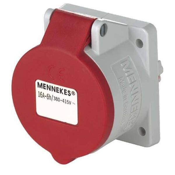 Mennekes 16A5P 6H400V Anbaudose 3385 TwinCONTACT IP44 60x60 gerade