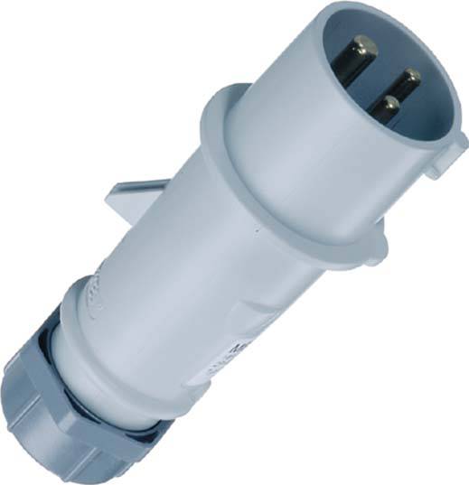 Mennekes 16A3P12H Stecker 860 AM-TOP IP44 nach Trenntrafo