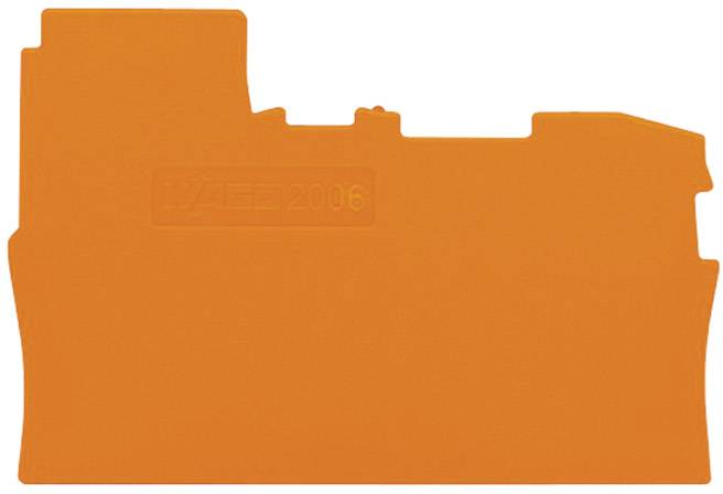 WAGO 2006-7192 Abschluss-und Zwischenplatte,1 mm dick,orange