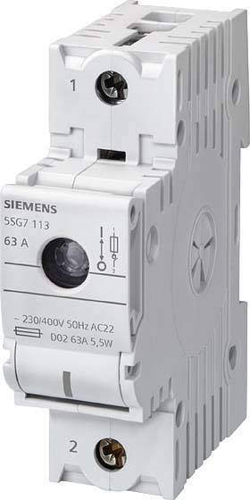 Siemens 5SG7113 MINIZED-Lasttrennschalt. f.NEOZED-Sicherungseinsätze D02 1p