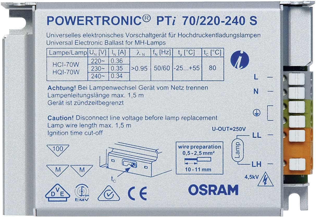 OSR Powertronic EVG 70W PTI70/220-240S für HCI/HIT-CRI - Einbaugerät