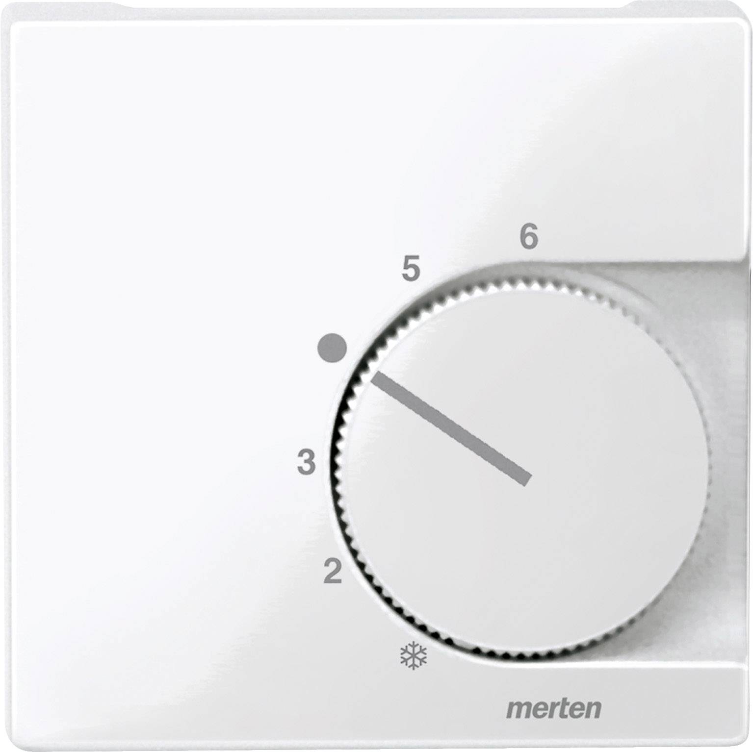 4042811032784 - EL SM 534719 - System M Zentralplatte Temperaturregler polarweiß glänzend