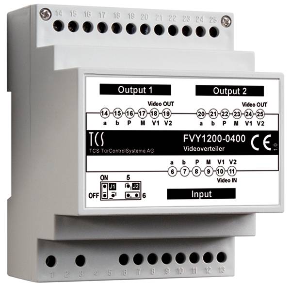 4035138012133 - TCS Videosignalverteiler FVY1200-0400 2fach VT02-SG