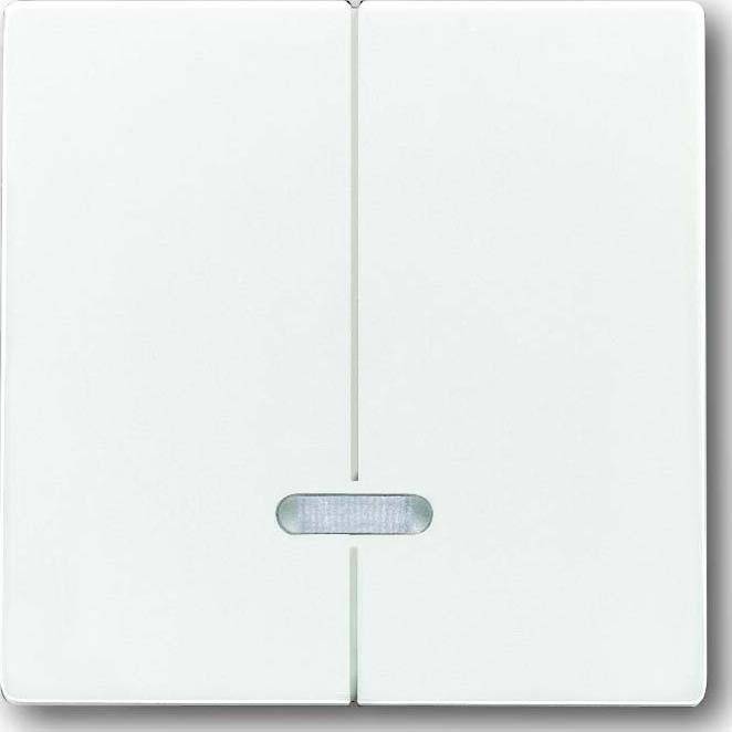 BJ solo Dimmer-Abdeckung für 6545-84 Memory davos/ studioweiss mit Glimmla