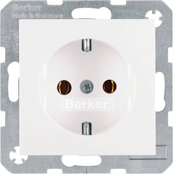 BER S1 Schuko Kombi 47438989 polarweiss glänzend