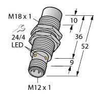 4047101134193 - Turck Induktiver NI12U-MT18-AP6X-H1141 Sensor uprox Gewinderohr M18x1 1645240