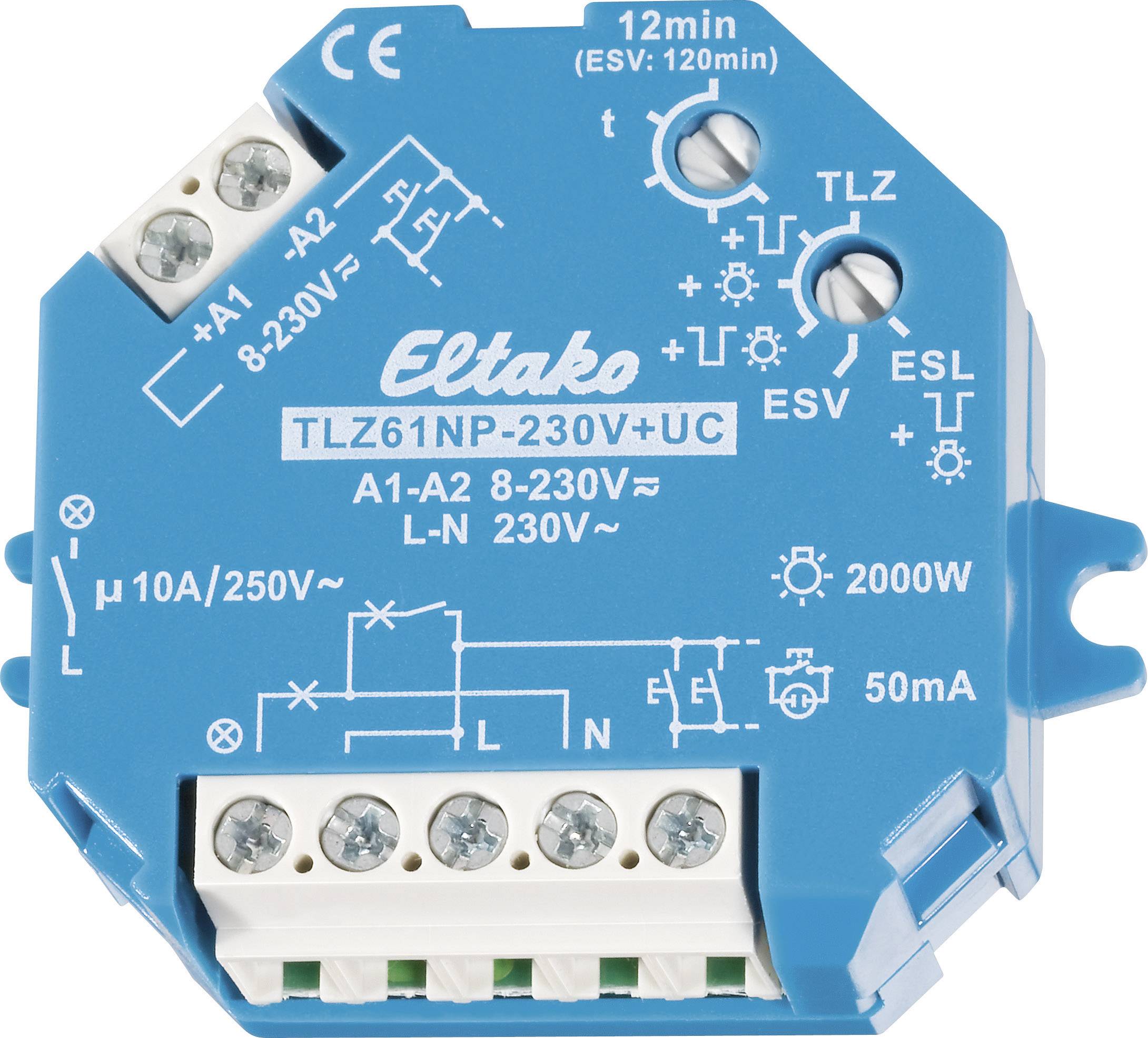 Eltako TLZ61NP-230V+UC Treppenlicht- 1S (V) Zeitschalter n.potenzialf. 61100301