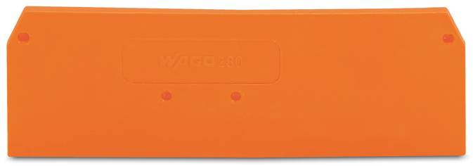 WAGO 280-315 Abschluss-und Zwischenplatte,2,5 mm dick,orange