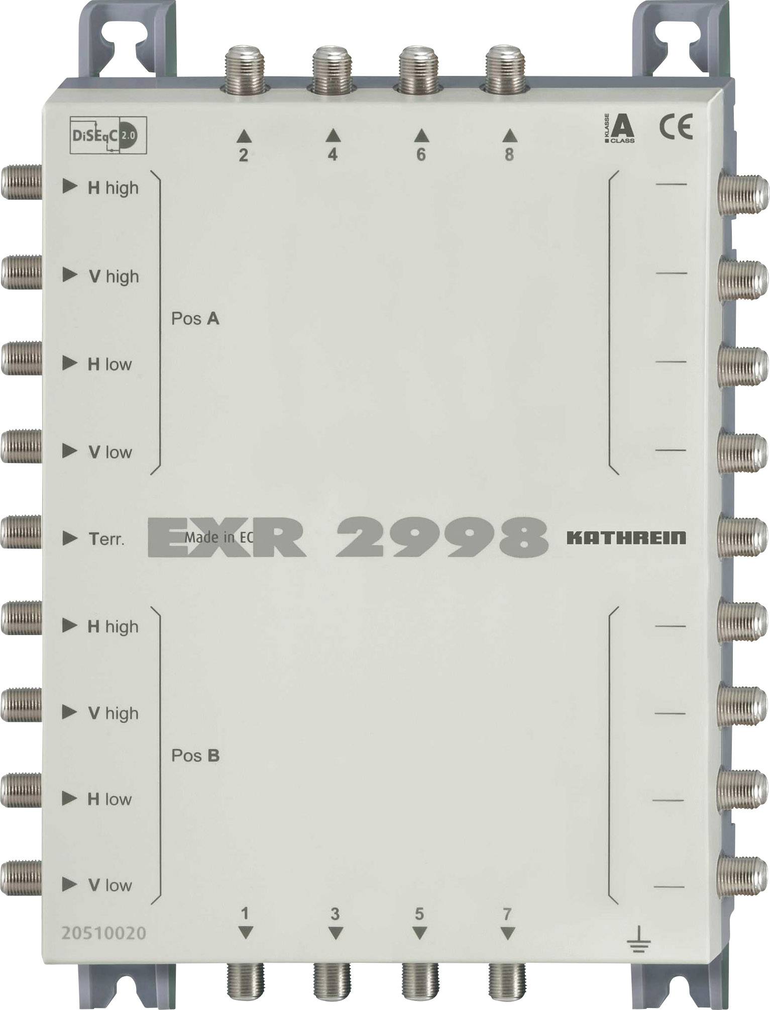 KATH Multischalter Durchgang EXR 2998 9 auf 8