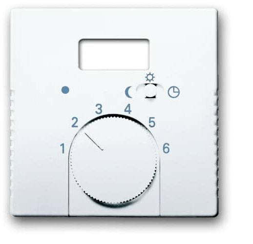 BJ carat Thermostat-Abdeckung 1795TA-84 mit Schalter davos/ studioweiss