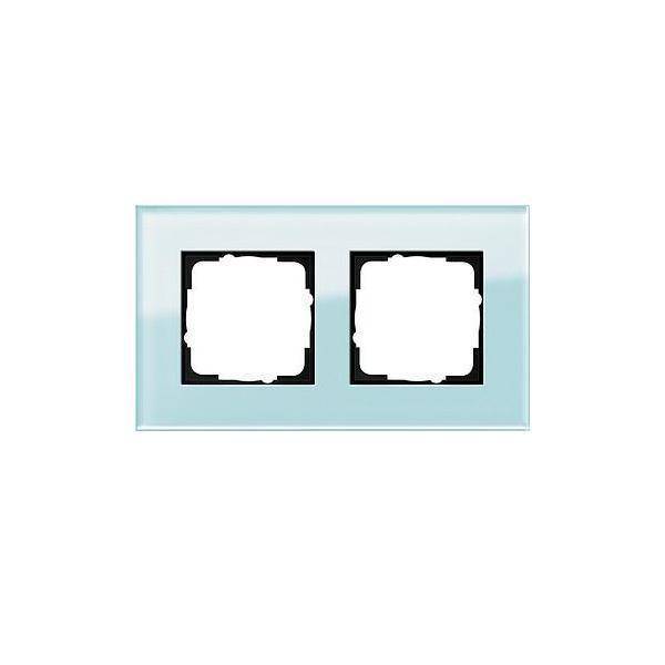 GIRA 021218 Abdeckrahmen 2fach Esprit Glas Mint