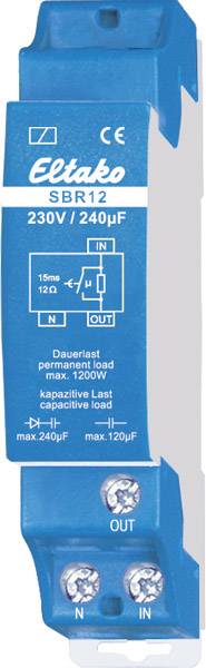 Eltako SBR12-230V/240uF Strombegrenzung relais kapazitiv 1S 16A 22100430